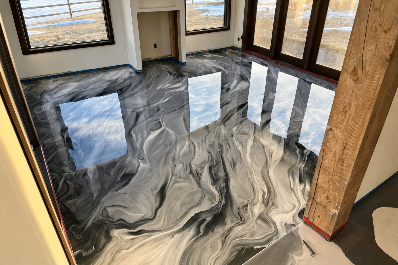 Metallic Epoxy Flooring in Odessa, TX